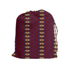 Geometric Pattern Drawstring Pouches (extra Large) by linceazul