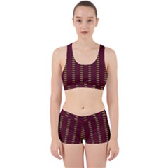 Geometric Pattern Work It Out Sports Bra Set by linceazul