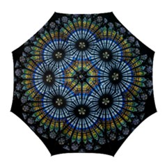 Rose Window Strasbourg Cathedral Golf Umbrellas by BangZart
