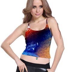 Colorful Pattern Color Course Spaghetti Strap Bra Top by BangZart