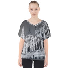 Architecture Parliament Landmark V-neck Dolman Drape Top by BangZart