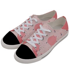 Pigs And Flowers Women s Low Top Canvas Sneakers by Bigfootshirtshop
