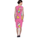 Summer Ice Creams Flavors Pattern Classic Sleeveless Midi Dress View2