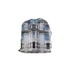 Squad Latvia Architecture Drawstring Pouches (small)  by Celenk