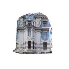 Squad Latvia Architecture Drawstring Pouches (large)  by Celenk