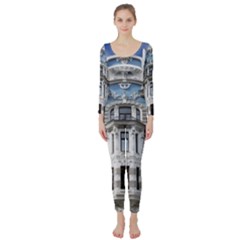 Squad Latvia Architecture Long Sleeve Catsuit by Celenk