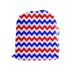 Zig Zag Pattern Drawstring Pouches (extra Large) by Celenk