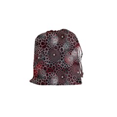 Chain Mail Vortex Pattern Drawstring Pouches (small)  by Celenk