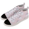 Pattern Cat Pink Cute Sweet Fur Men s Mid-Top Canvas Sneakers View2