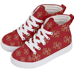 Pattern Background Holiday Kid s Hi-top Skate Sneakers by Celenk