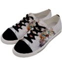 Cat Animal Art Abstract Watercolor Men s Low Top Canvas Sneakers View2