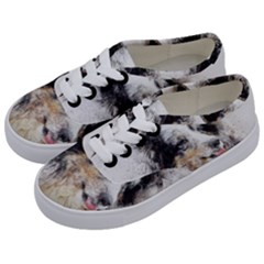 Dog Shetland Pet Art Abstract Kids  Classic Low Top Sneakers by Celenk