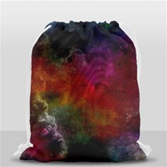 Abstract Picture Pattern Galaxy Drawstring Bag (small) by Celenk