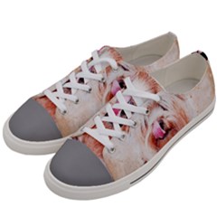 Dog Animal Pet Art Abstract Women s Low Top Canvas Sneakers by Celenk