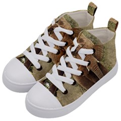 Elephant Animal Art Abstract Kid s Mid-top Canvas Sneakers by Celenk