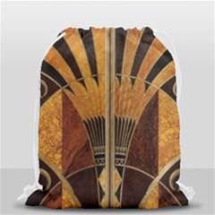 Art Deco Gold Drawstring Bag (small) by NouveauDesign