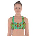 Gift Wrappers For Body And Soul In  A Rainbow Mind Cross Back Sports Bra View1