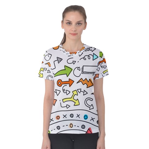 Desktop Pattern Art Graphic Design Women s Cotton Tee by Celenk