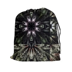 Fractal Design Pattern Texture Drawstring Pouches (xxl) by Celenk