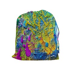 Background Art Abstract Watercolor Drawstring Pouches (extra Large) by Celenk
