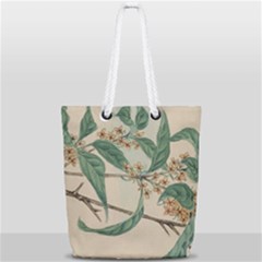 Vintage Watercolour Watercolor Full Print Rope Handle Tote (small) by Celenk