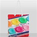 Palette Brush Paint Box Color Full Print Rope Handle Tote (Large) View1