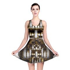Organ Church Music Organ Whistle Reversible Skater Dress by Celenk