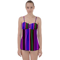 Abstract Background Pattern Textile 4 Babydoll Tankini Set by Celenk