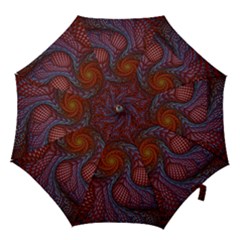 Fractal Red Fractal Art Digital Art Hook Handle Umbrellas (small) by Celenk