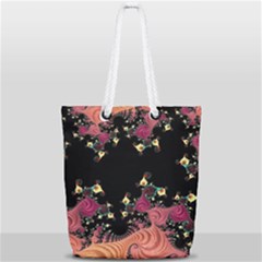 Fractal Fantasy Art Design Swirl Full Print Rope Handle Tote (small) by Celenk