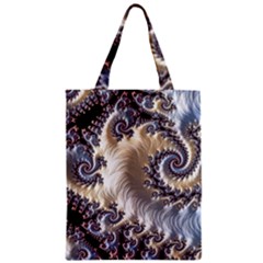 Fractal Art Design Fantasy 3d Zipper Classic Tote Bag by Celenk