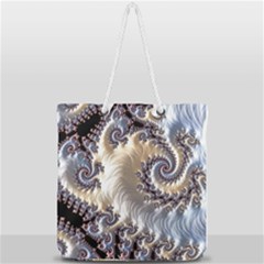Fractal Art Design Fantasy 3d Full Print Rope Handle Tote (large) by Celenk