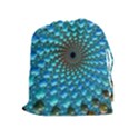 Fractal Art Design Pattern Drawstring Pouches (Extra Large) View1