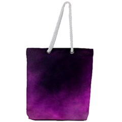 Ombre Full Print Rope Handle Tote (large) by ValentinaDesign