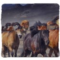 Horses Stampede Nature Running Back Support Cushion View4