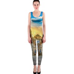 Abbey Ruin Architecture Medieval Onepiece Catsuit by Celenk