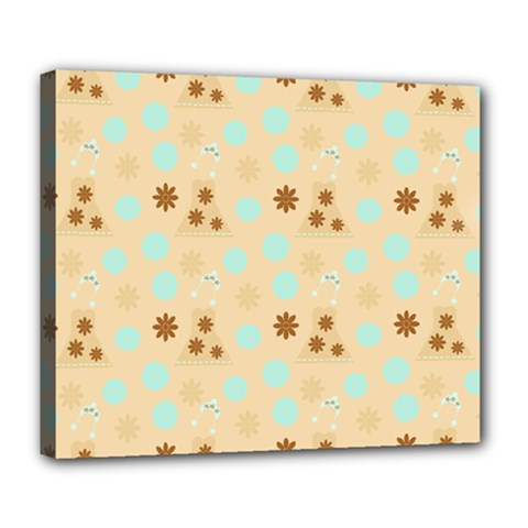 Beige Dress Deluxe Canvas 24  X 20   by snowwhitegirl