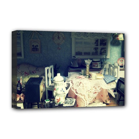 Abandonded Dollhouse Deluxe Canvas 18  X 12   by snowwhitegirl
