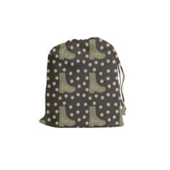 Charcoal Boots Drawstring Pouches (medium)  by snowwhitegirl