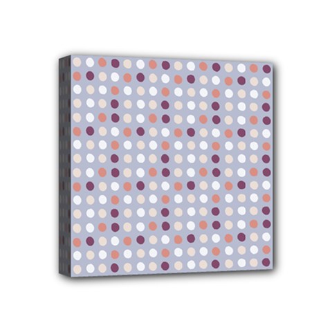 Pink Purple White Eggs On Lilac Mini Canvas 4  X 4  by snowwhitegirl