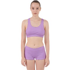 Pink Flowers Work It Out Sports Bra Set by snowwhitegirl