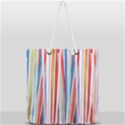 Background Decorate Colors Full Print Rope Handle Tote (Large) View2