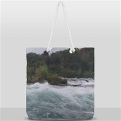 Sightseeing At Niagara Falls Full Print Rope Handle Tote (large) by canvasngiftshop