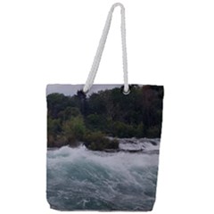 Sightseeing At Niagara Falls Full Print Rope Handle Tote (large) by canvasngiftshop