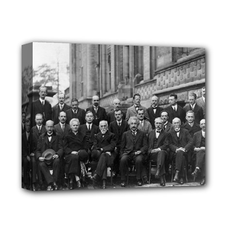 1927 Solvay Conference On Quantum Mechanics Deluxe Canvas 14  X 11  by thearts