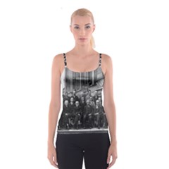 1927 Solvay Conference On Quantum Mechanics Spaghetti Strap Top by thearts