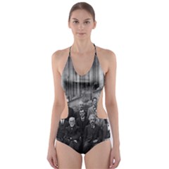 1927 Solvay Conference On Quantum Mechanics Cut-out One Piece Swimsuit by thearts