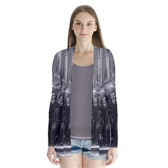 1927 Solvay Conference On Quantum Mechanics Drape Collar Cardigan by thearts