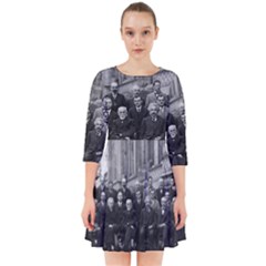 1927 Solvay Conference On Quantum Mechanics Smock Dress by thearts