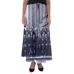 1927 Solvay Conference On Quantum Mechanics Flared Maxi Skirt by thearts